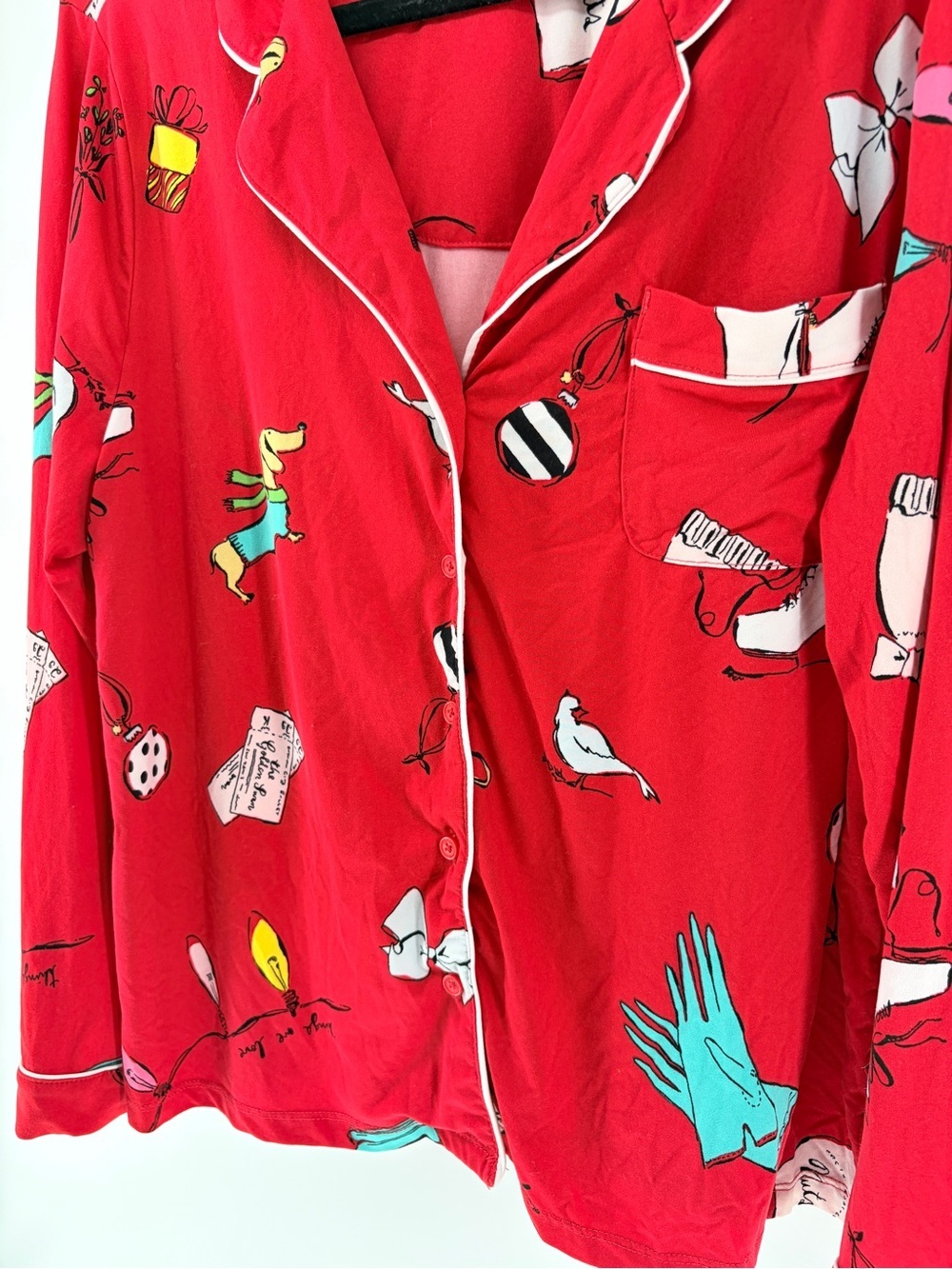 Kate Spade New York "Things We Love" Pajama Top XL Top Only - Picture 3 of 7
